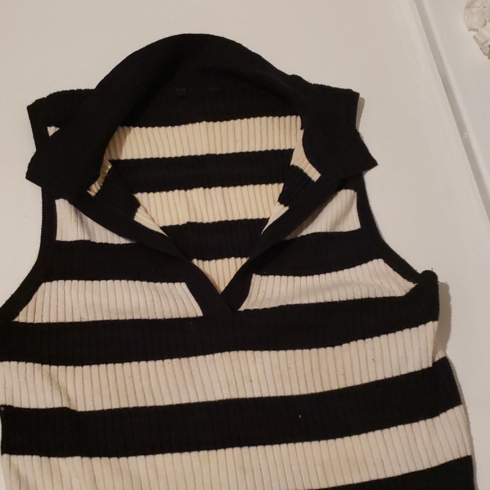 Collared Crop top